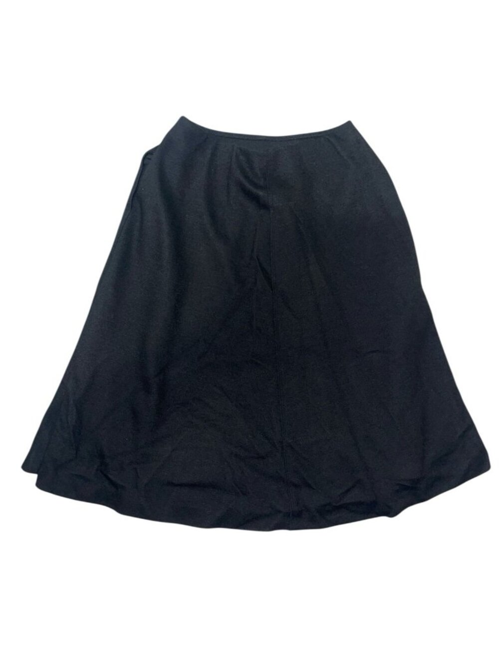 UNIQLO Women's Size Small Wool Blended Flared High Waisted Black Skirt Pockets